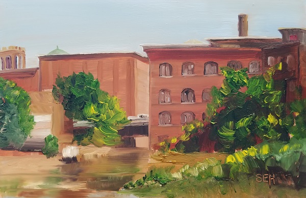 Mill Morning Oil Painting