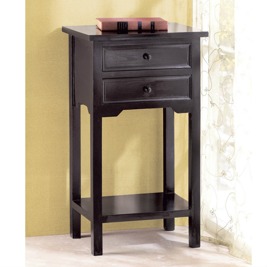 Dark Wood Craftsman Side Table
