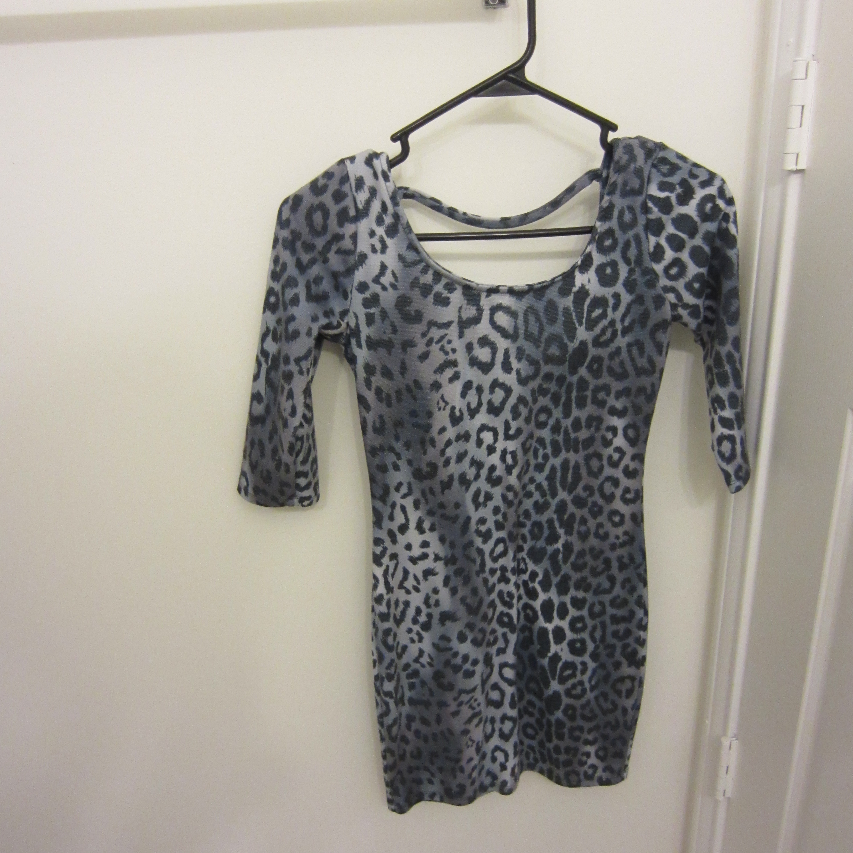 Blue Animal Print Dress