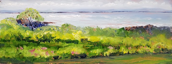 Colonial View Oil Painting