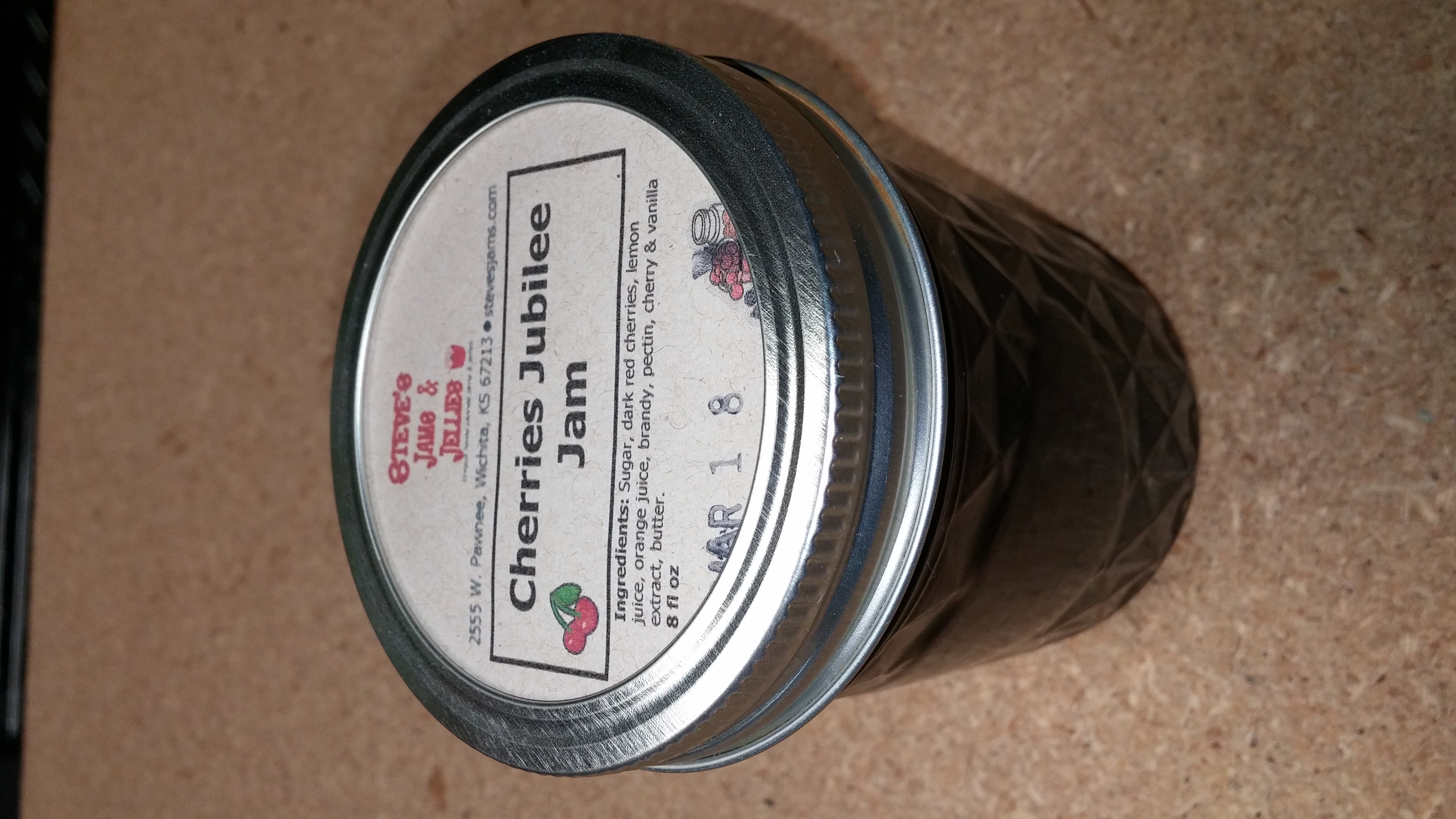 Cherries Jubilee Jam