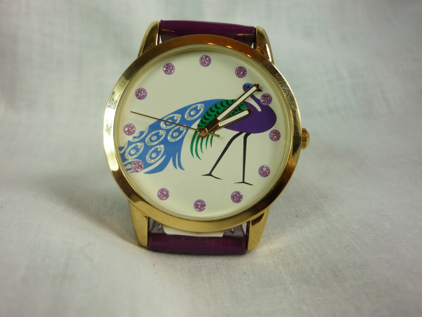 Purple Peacock Watch