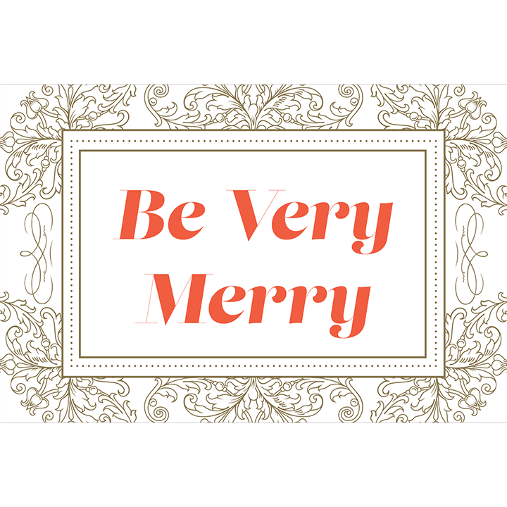 Be Very Merry 4"x6" Postcards