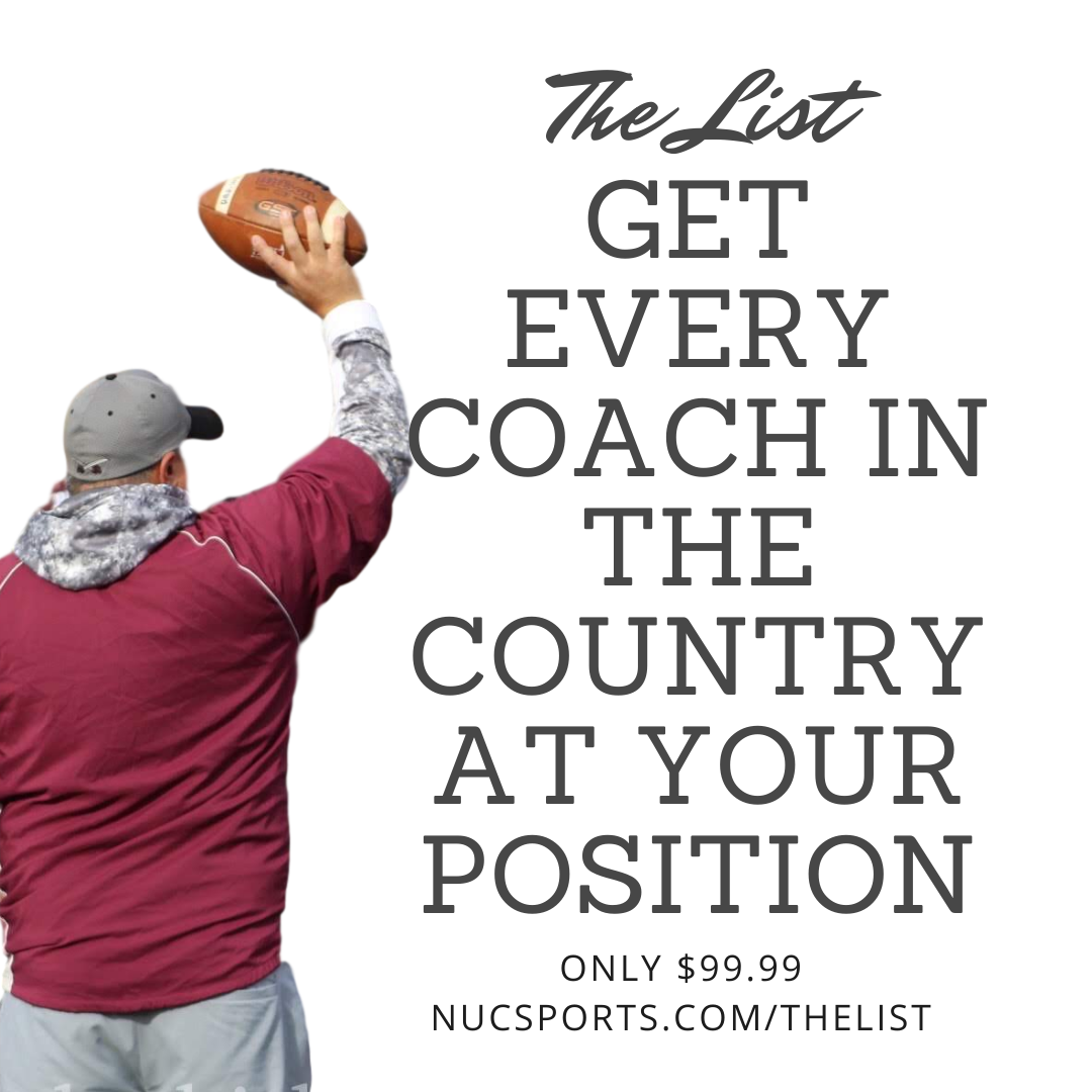 The List of Every College Coach and Their Contact By Position from NUC Sports