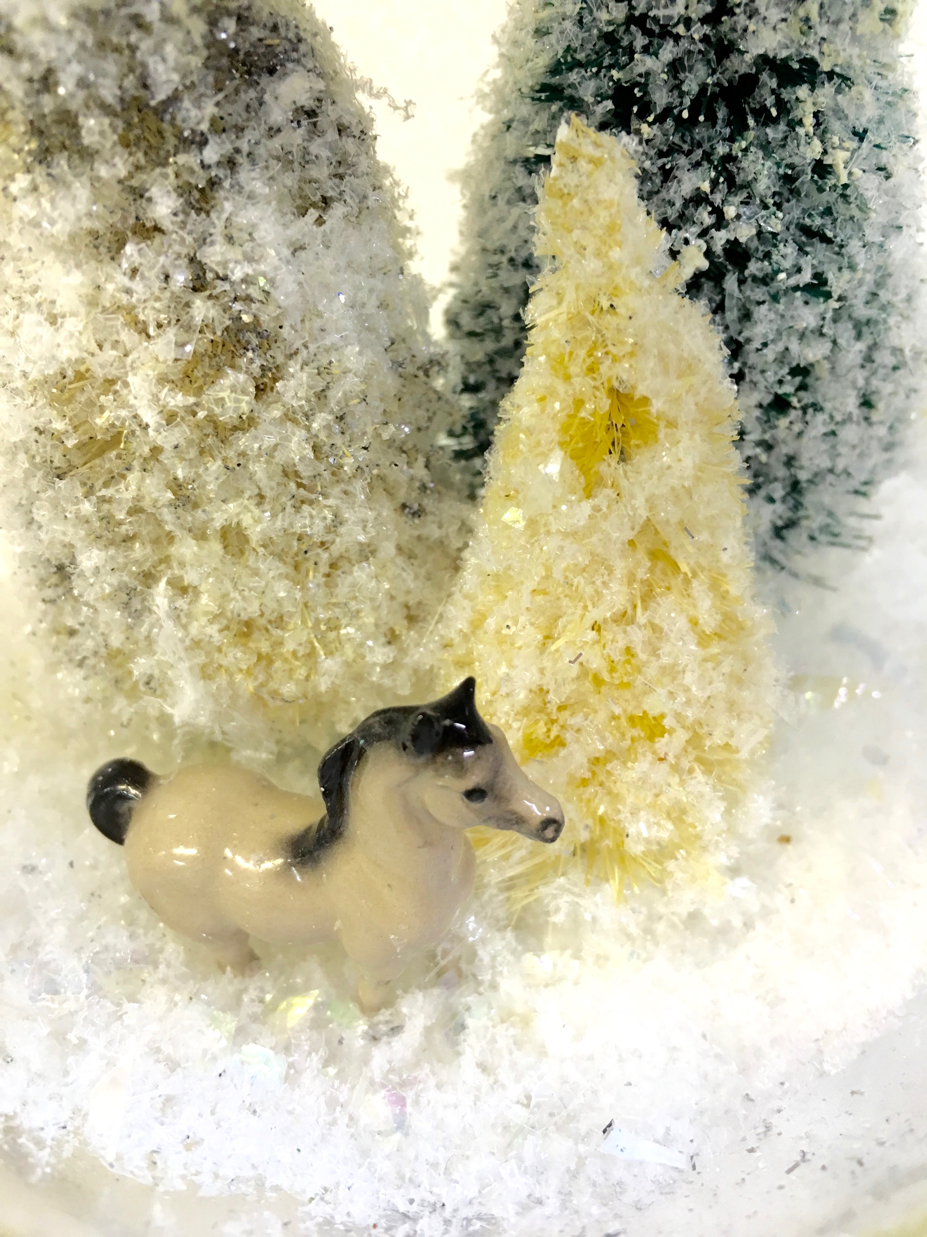 Glass Globe Ornament w/ Horse