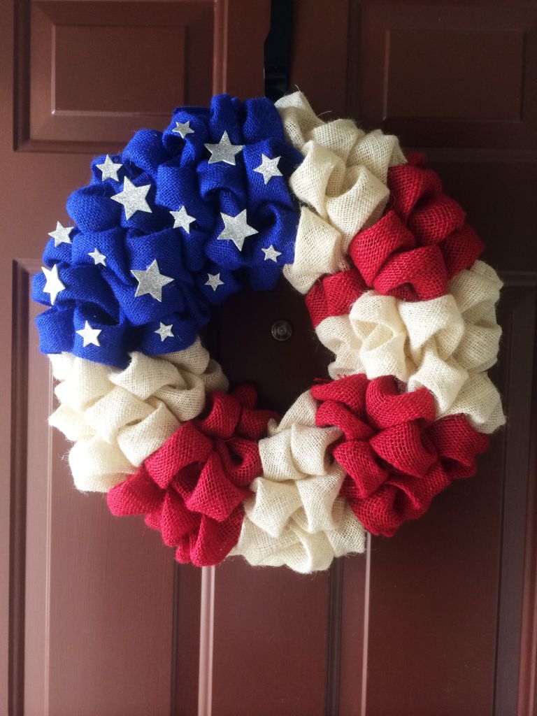 WR_01 Red / White / Blue Wreath