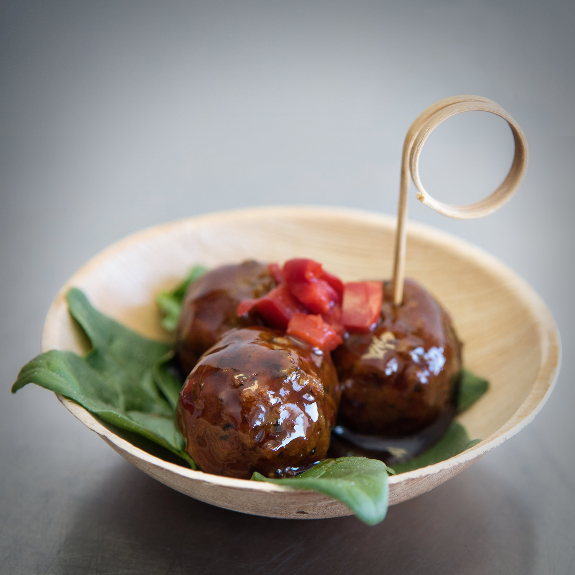 Bourbon Sriracha Meatballs