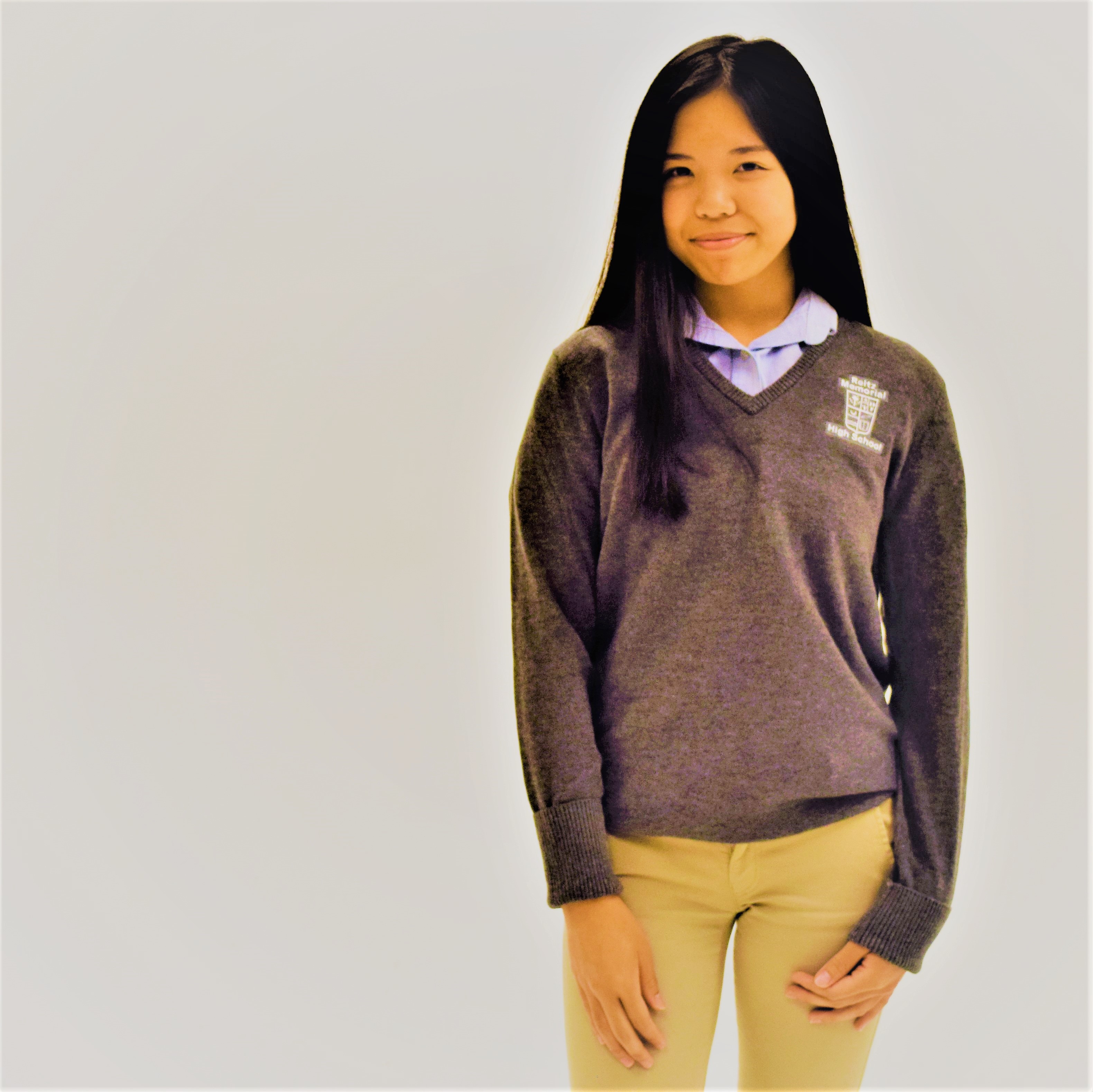 Ladies Uniform VNeck Sweater (Gray)