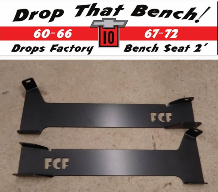 6066 / 6772 C10 Bench Seat Lowering Brackets