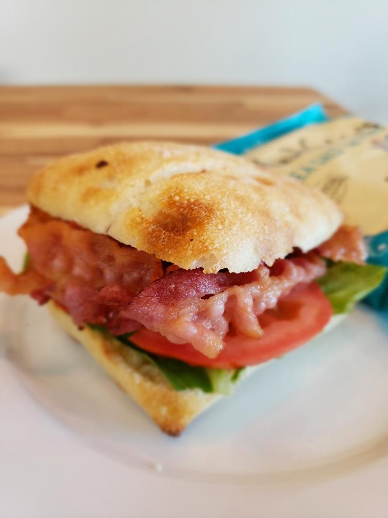BLT ON CIABATTA BREAD