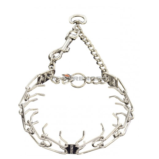 Prong Collar with Quick Release Bolt Snap Nickel plated steel