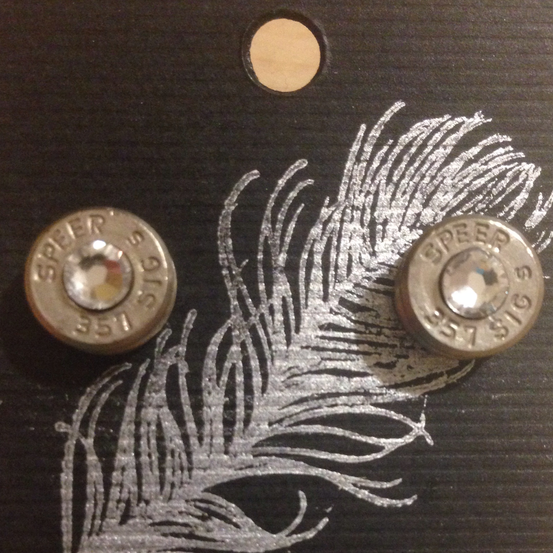 Sassy Silver Bullet Casing Stud.