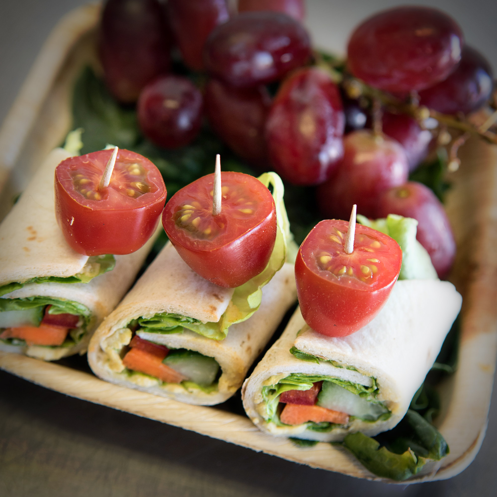 Mini Garden Veggie Wraps - One Dozen