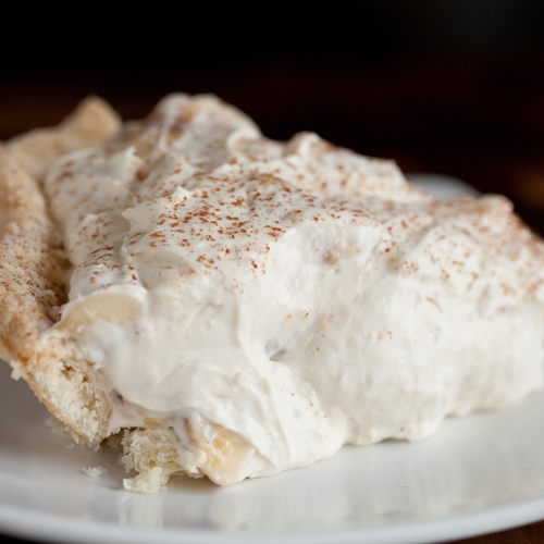 White Chocolate Banana Cream Slice - Out