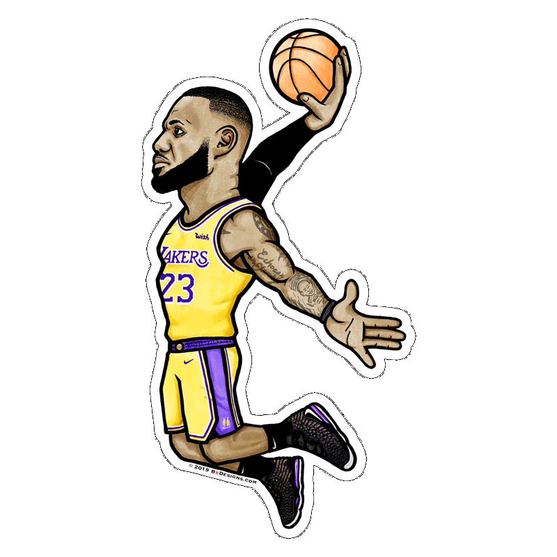 LeBron James (Lakers) Sticker