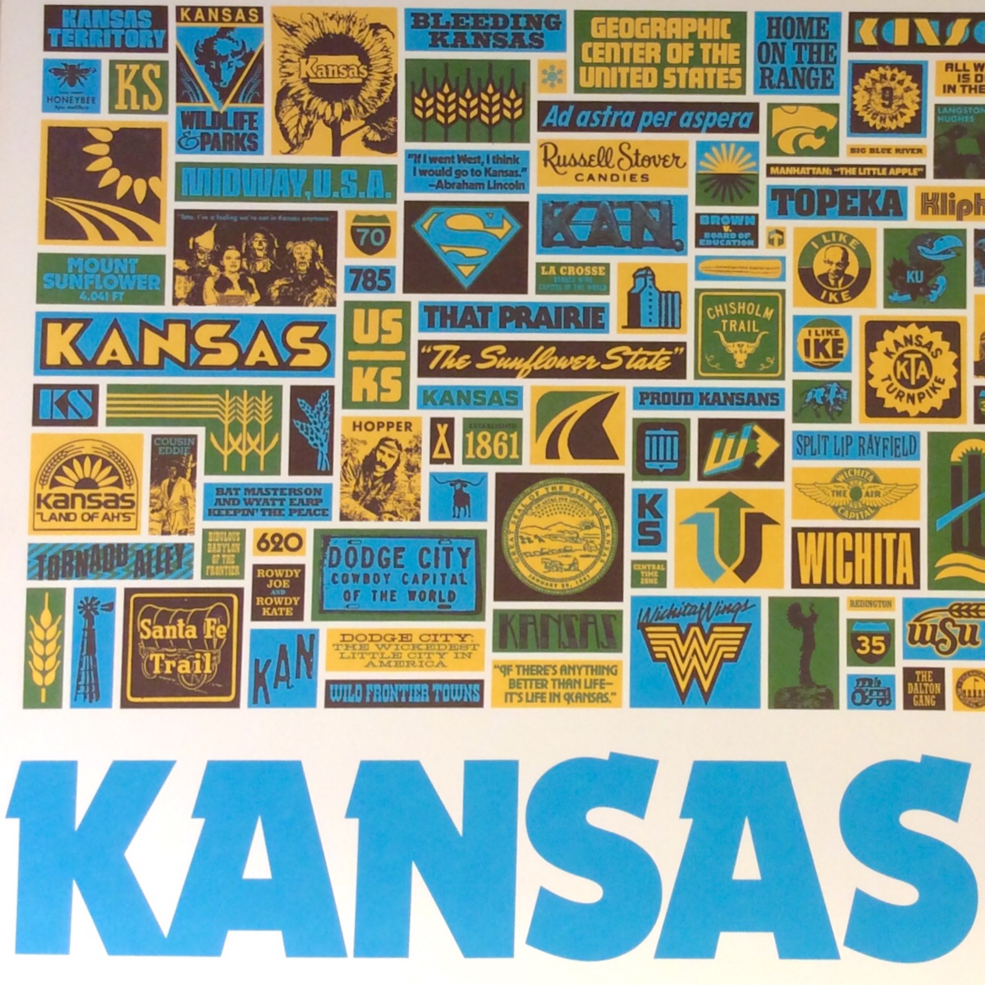 Kansas Poster Draplin Design Company