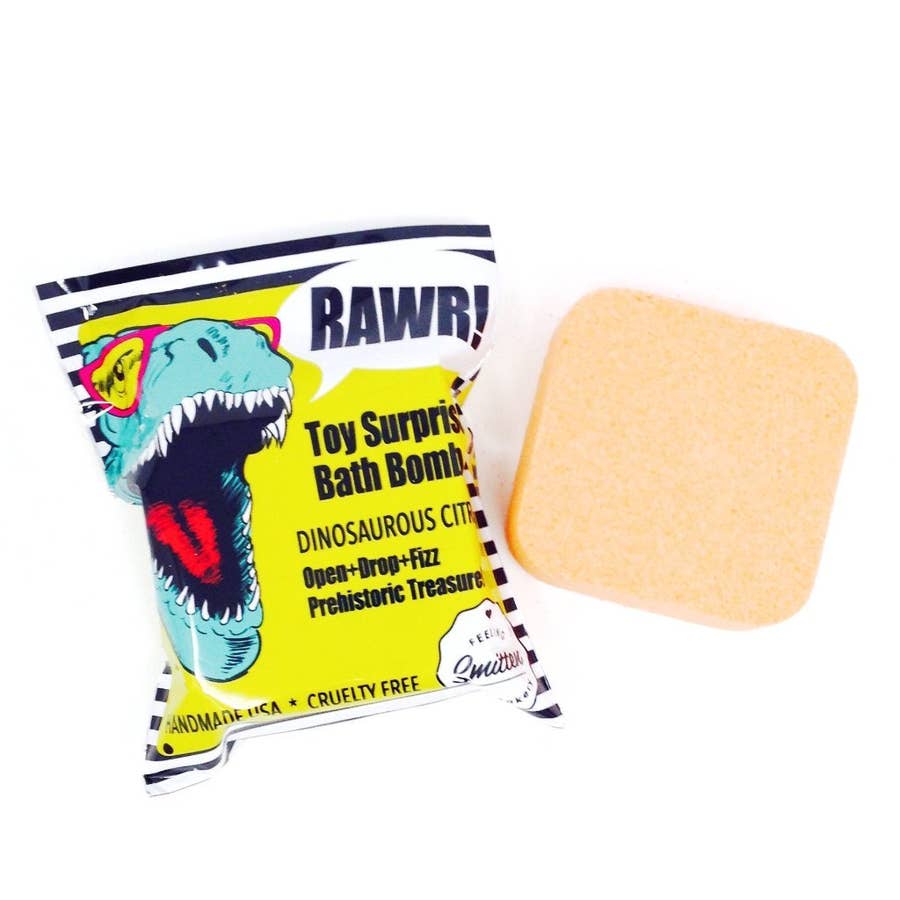 dinosaur surprise bath bomb
