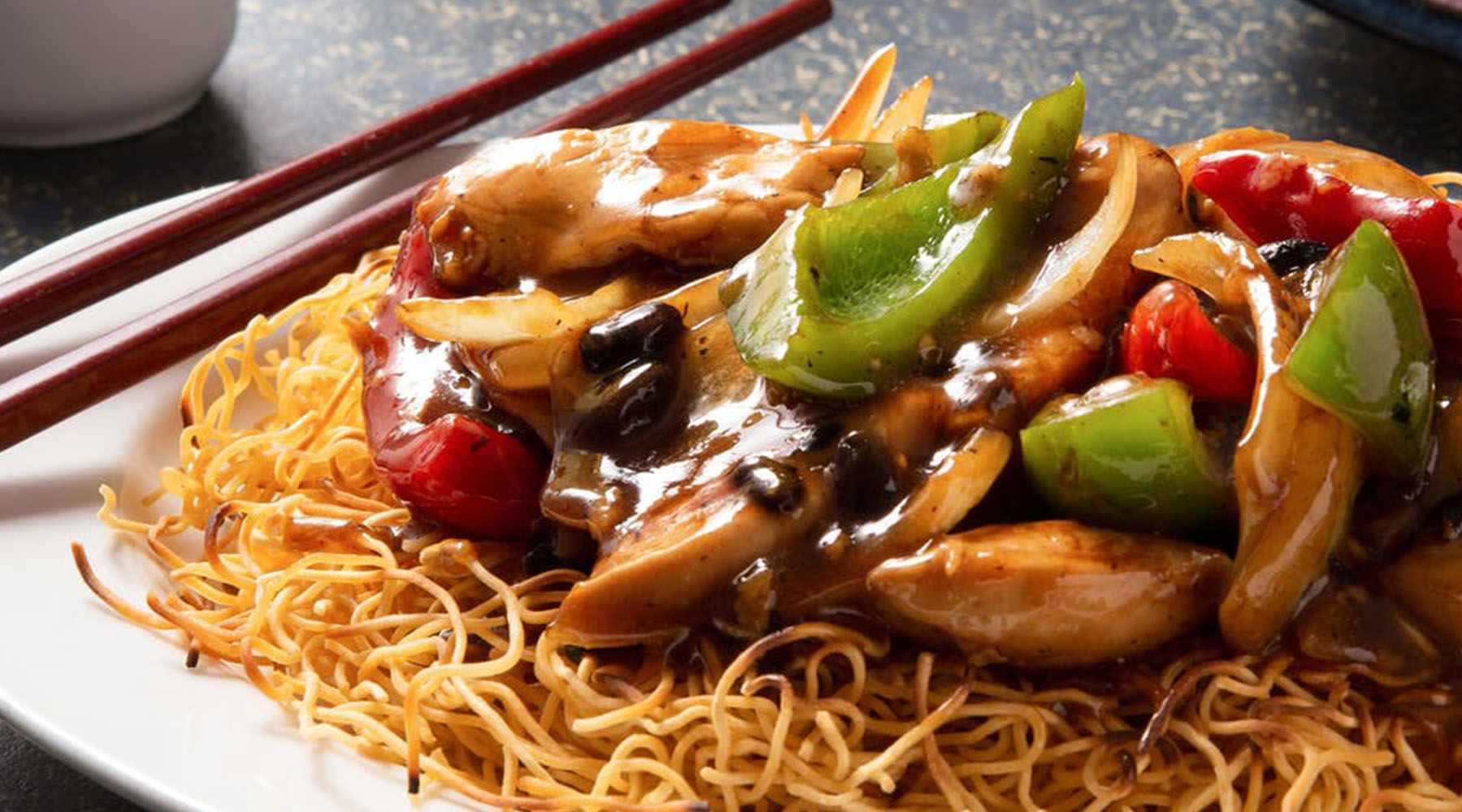 ⭐ CHICKEN WITH BLACK BEAN SAUCE  🥘 PAN FRIED NOODLES