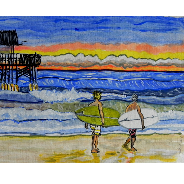 Surf Art Cocoa Bch. Sunrise