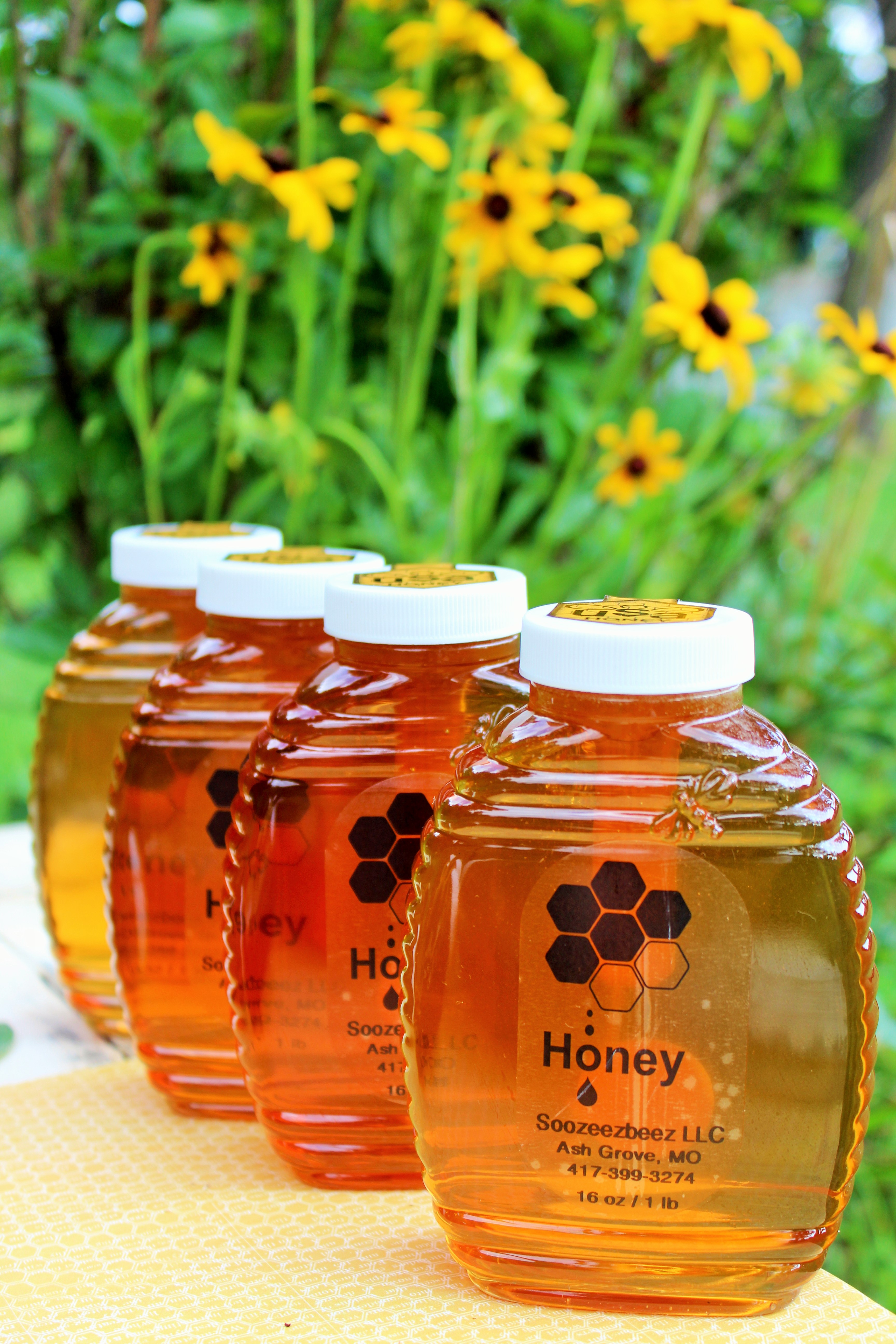 2017 Summer Harvest- Pure Raw Blackberry Bloom & Wildflower Honey - 1lb ...