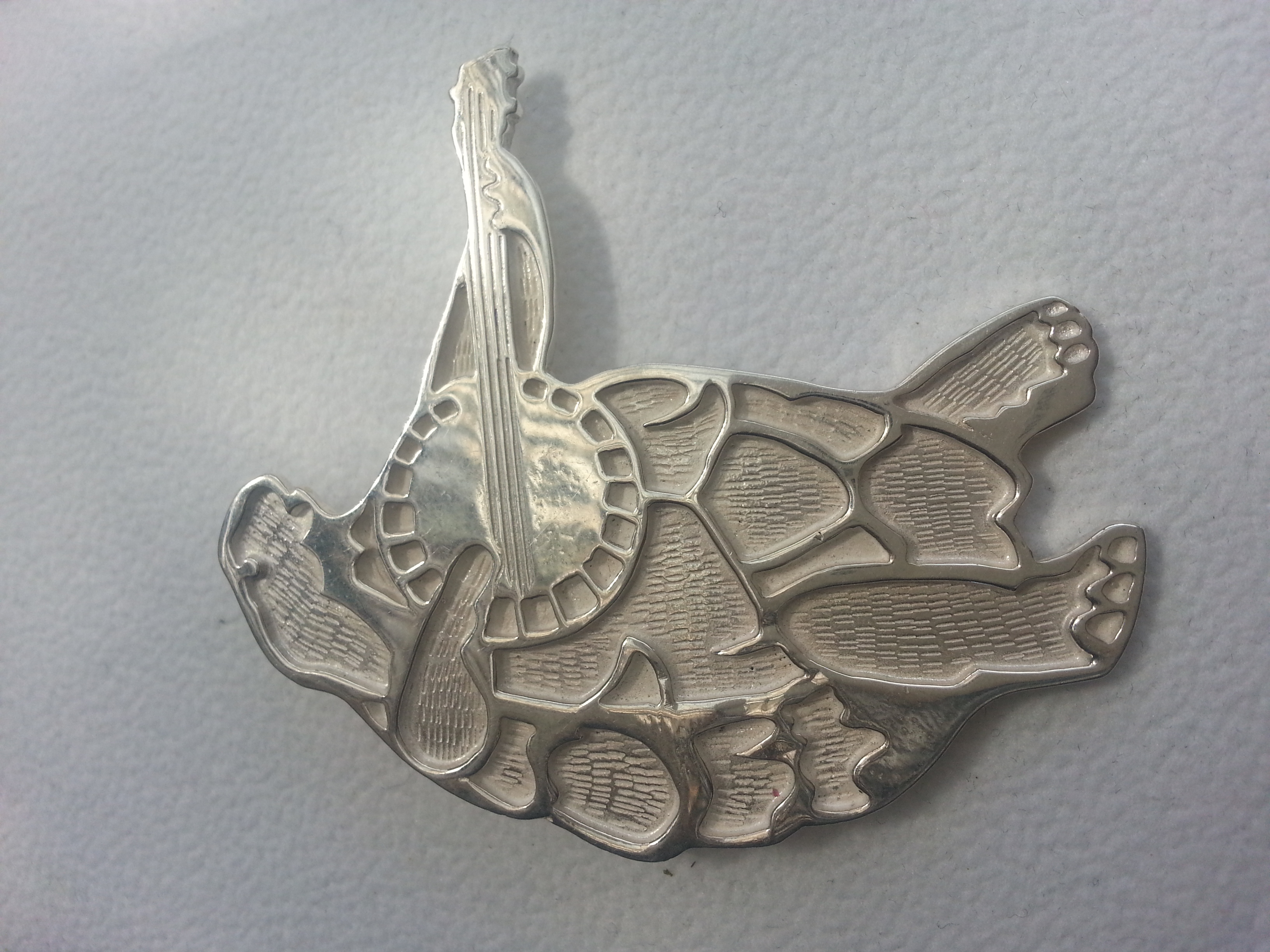 Terrapin Turtle Playing The Banjo Pendant