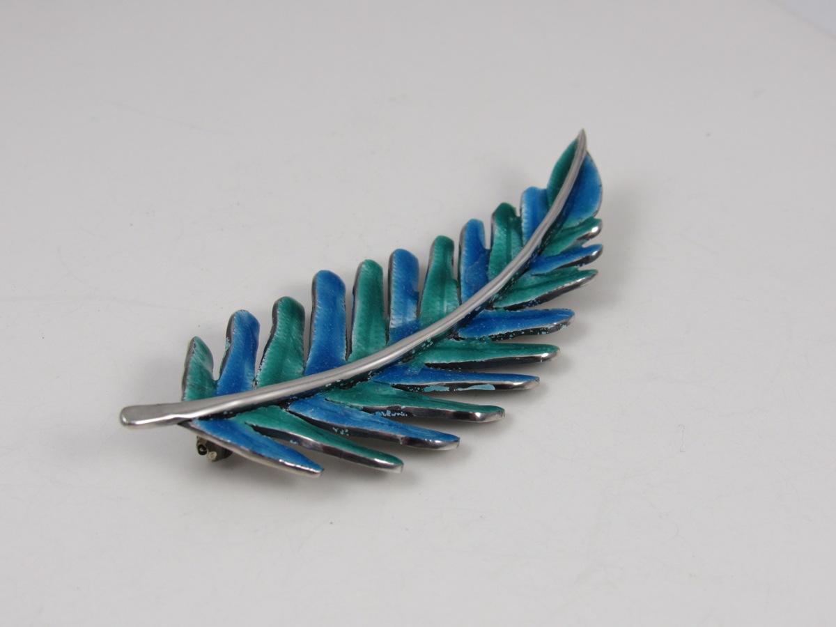 Sterling Silver & Enamel Pin 391
