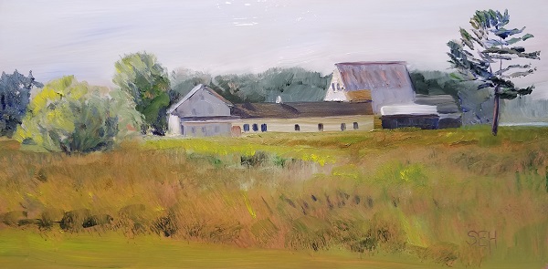Little Bay Farm Oil Painting