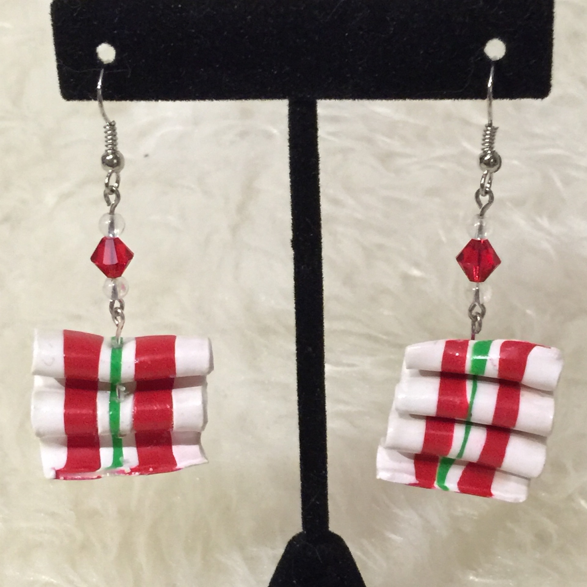 Ribbon Candy Earrings
