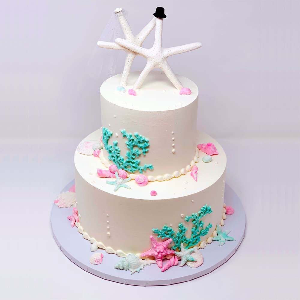 Star Fish Wedding Cake