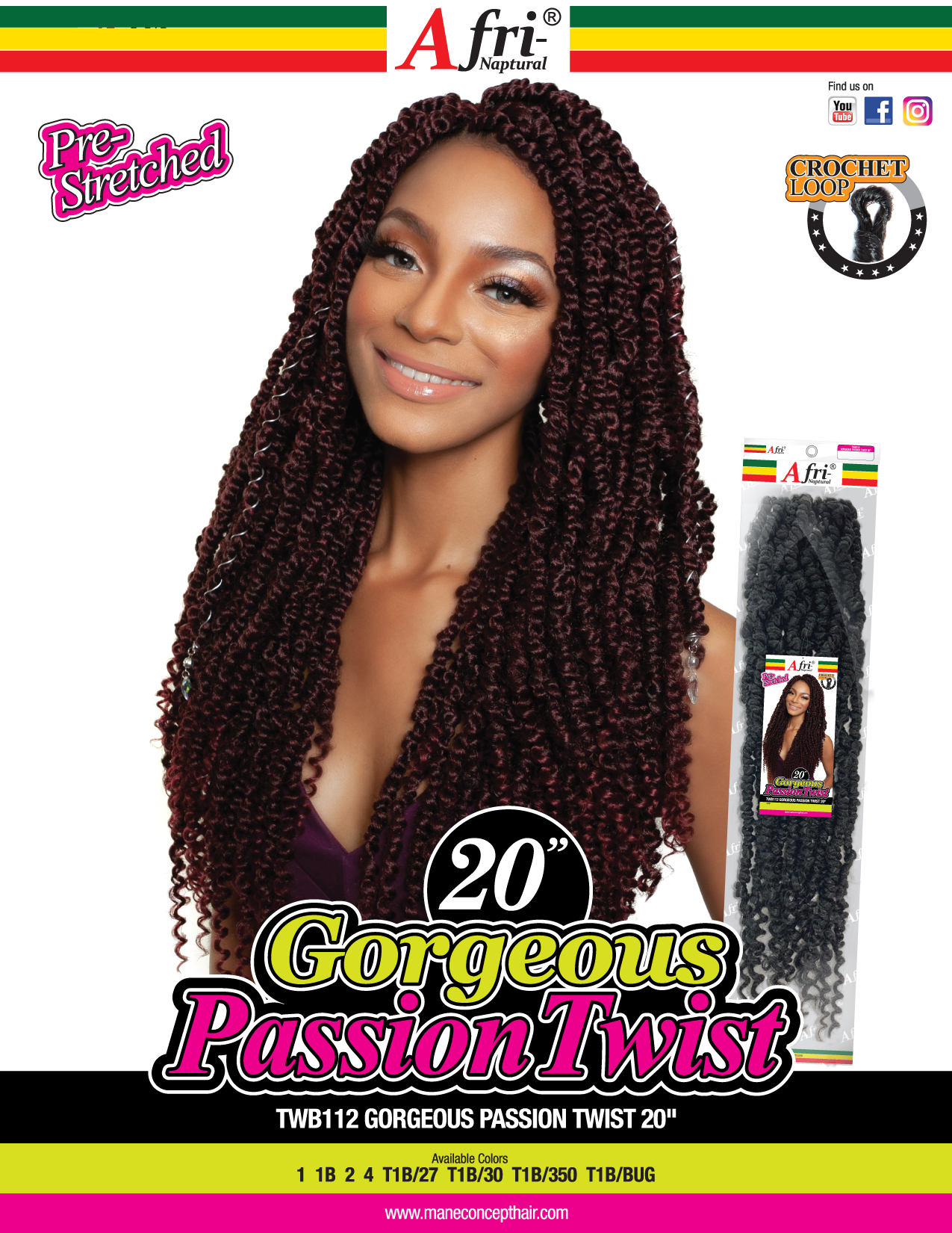 AFRI: 2X NOMADIK TWIST 14" | | Beauty Zone