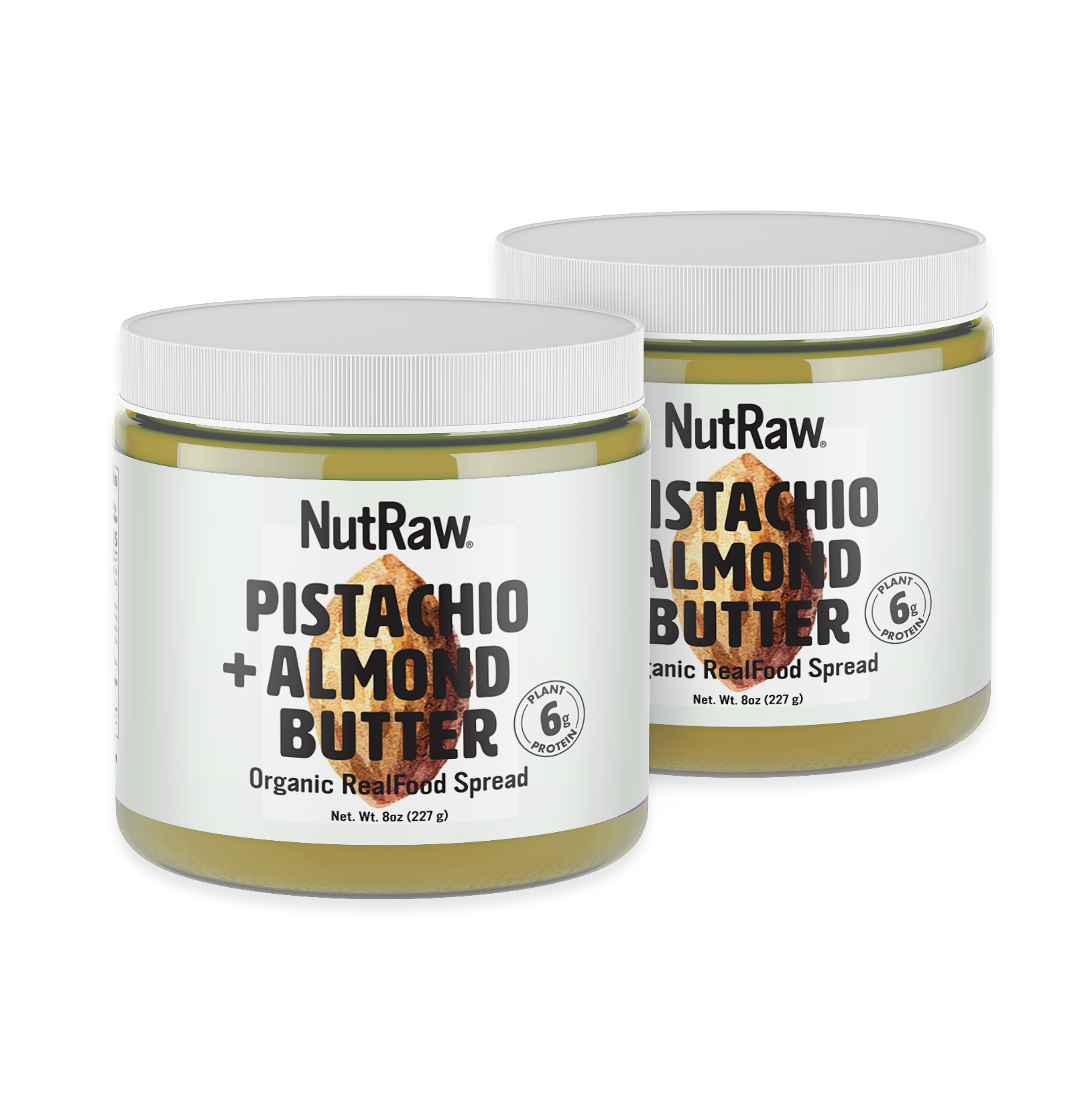 Pack of 2 Organic Pistachio +Almond Butters, 8oz each