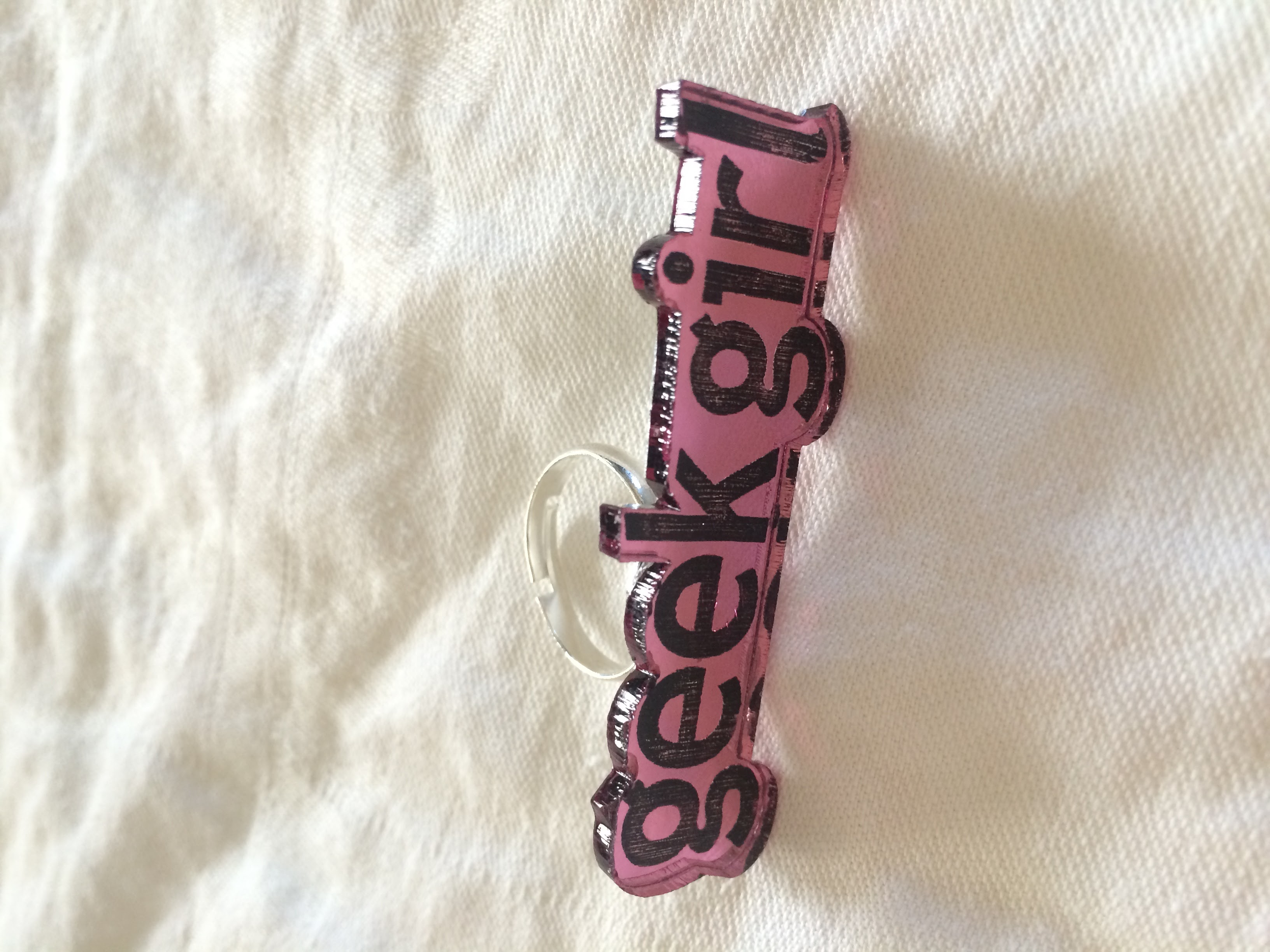 Geek Girl Knuckle Ring