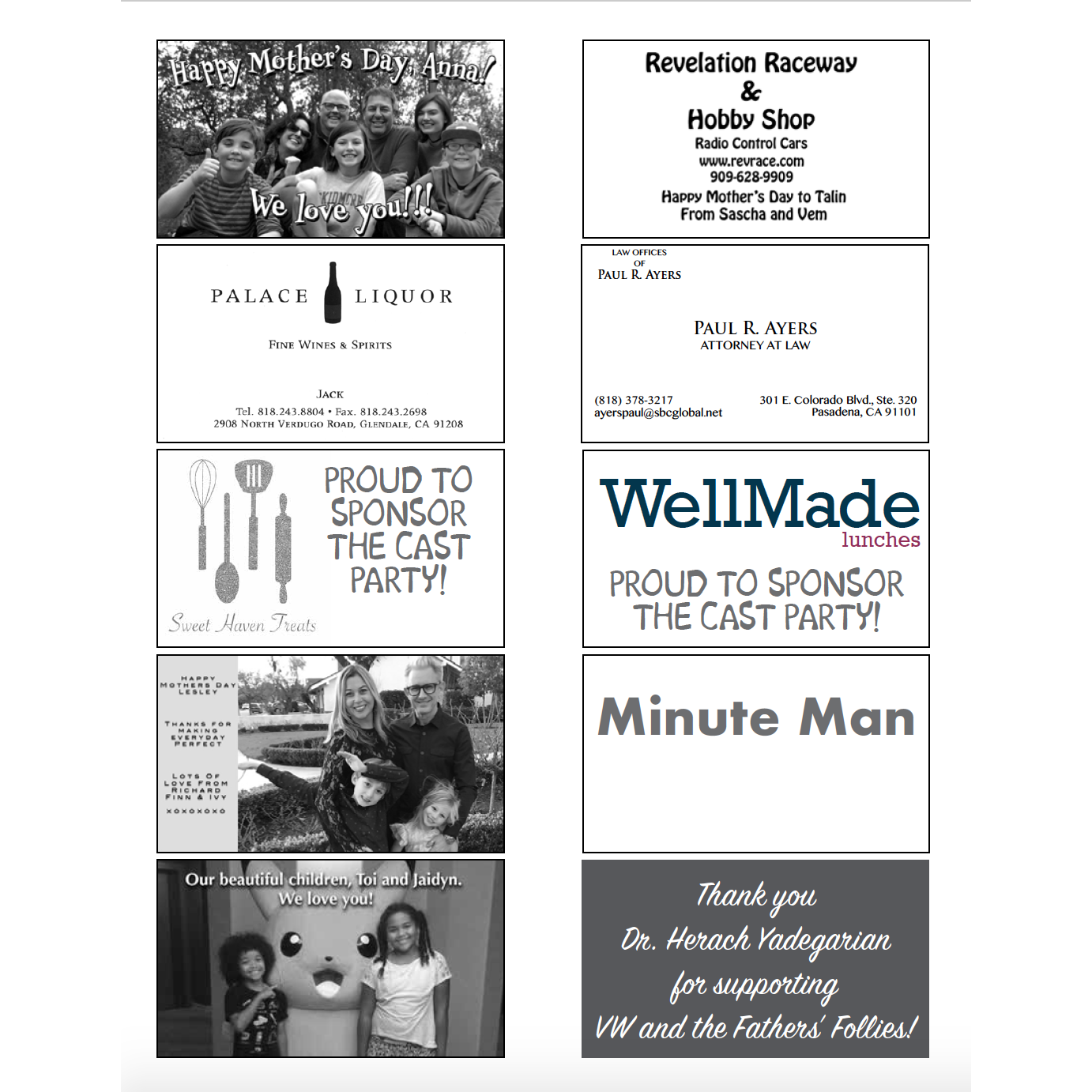 Business Card Size Ad